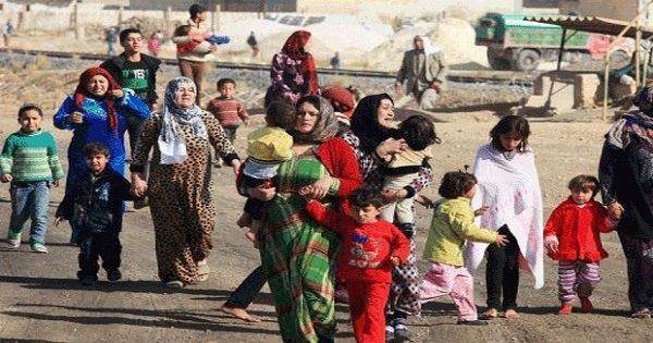 مغادرة النازحين السوريين من شبعا الى بيت جن