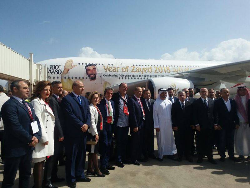 اكبر طائرة ايرباص في بيروت..فنيانوس: مطارنا سيكون جوهرة اقتصادنا