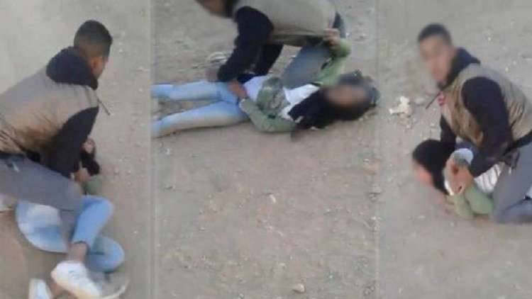 بالصور.. شاب يحاول اغتصاب فتاة في الشارع