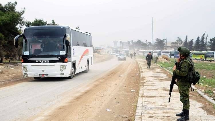 الدفاع الروسية تعلن التوصل إلى اتفاق حول انسحاب مسلحين من دوما بالغوطة الشرقية