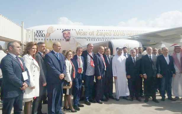 طائرة الإمارات «ايرباص A380»
في بيروت للمرّة الأولى