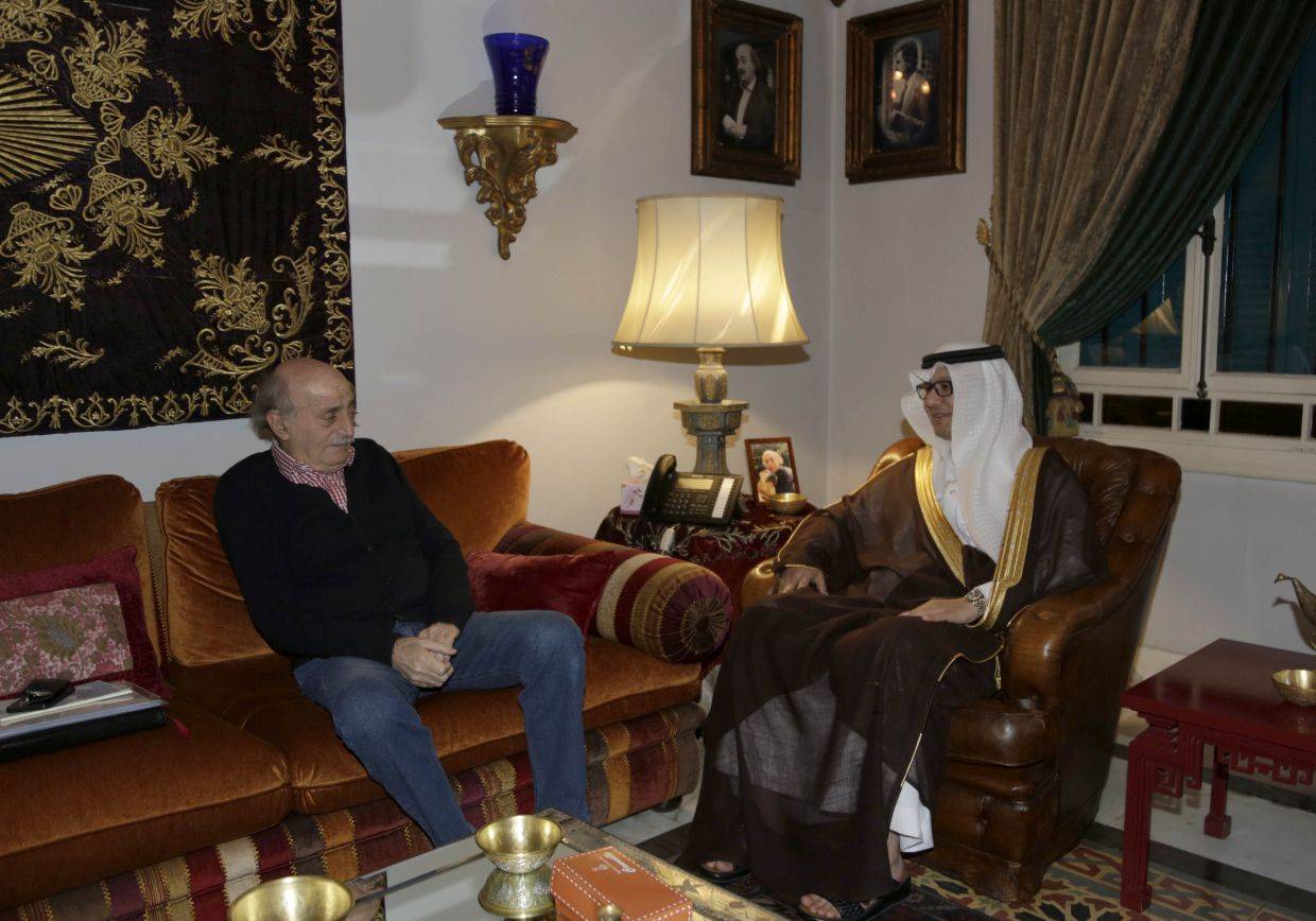 جنبلاط استقبل القائم بالأعمال السعودي