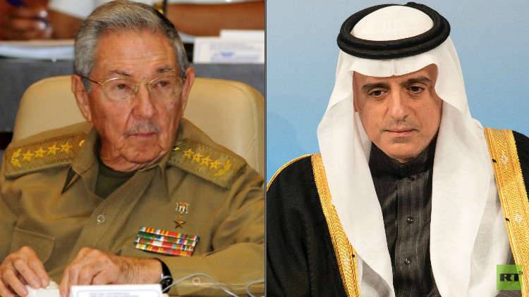 كاسترو يلتقي الجبير خلال زيارة 