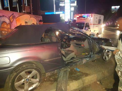 بالصور: حادث سير 