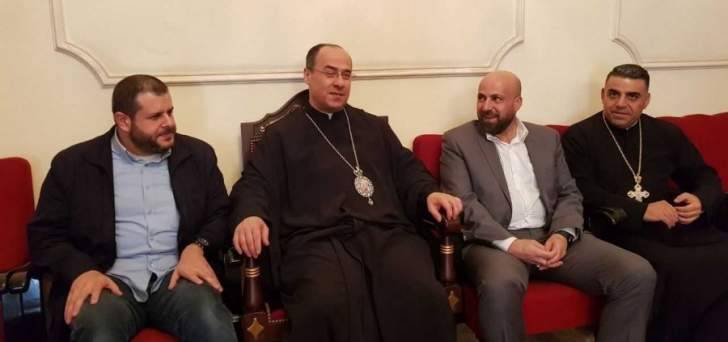 حزب الله يجول على الفعاليات المسيحية في صيدا والجوار مهنئا بالفصح