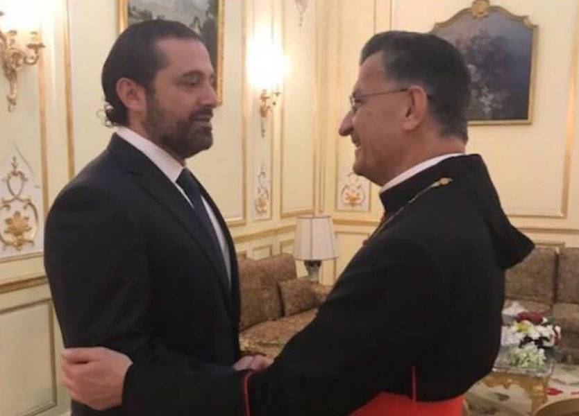 الراعي يلتقي الحريري في بكركي