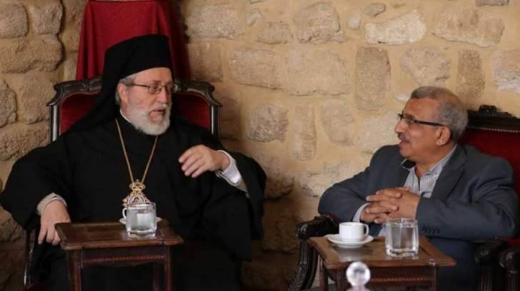 أسامة سعد زار المطران إلياس كفوري معايدا بعيد الفصح