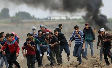 الاحتجاجات الفلسطينية: استشهاد شاب وإصابة 968 شخصاً