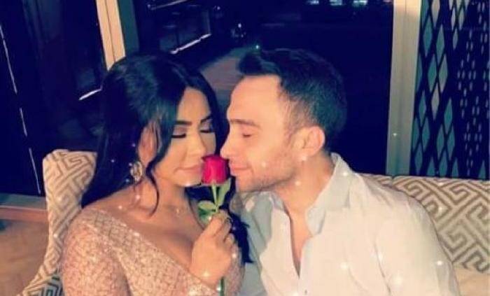 بالفيديو: شيرين وحسام حبيب.. أحضان وقبلات  على المسرح!