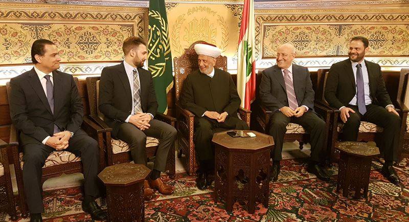 دريان عرض الاوضاع الانتخابية مع تيمور جنبلاط