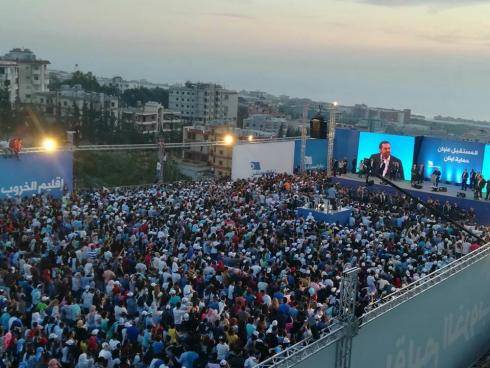 الحريري في مهرجان حاشد ببرجا: نحن ووليد بك وتيمور سنكمل المشوار معا