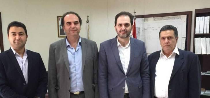 وفد من حركة امل زار مدير عام مؤسسة مياه لبنان الجنوبي