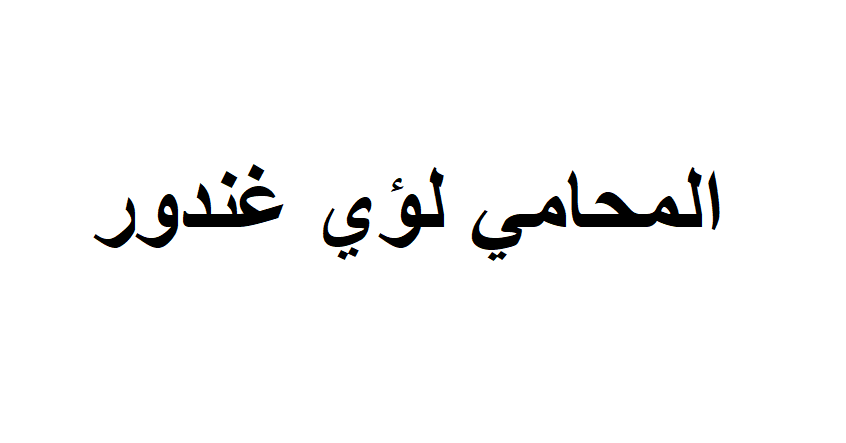 المحامي لؤي غندور ابن القاضي الكبير غندور