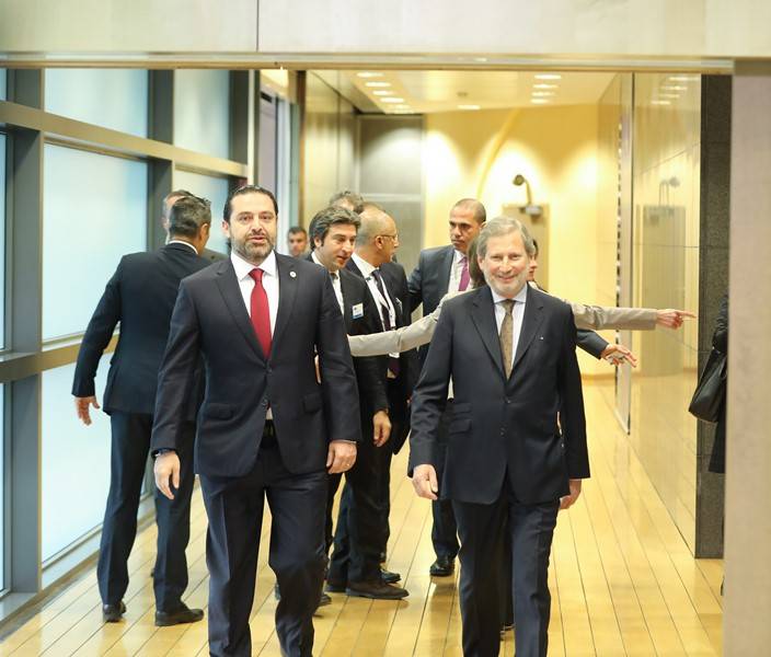 الحريري من بروكسيل: لبنان اصبح مخيما كبيرا للاجئين وظروفهم والمجتمع المضيف سيئة جدا