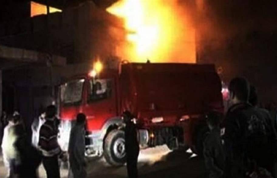 إخماد حريق في محل لبيع مسلتزمات الأطفال في ذوق مكايل
