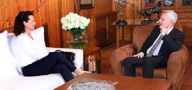 سليمان فرنجيه بحث الأوضاع الراهنة مع السفيرة التشيكية في لبنان