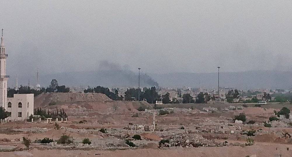 قتيل و5 إصابات بسقوط قذيفة أطلقها الإرهابيون على حي سكني جنوبي دمشق