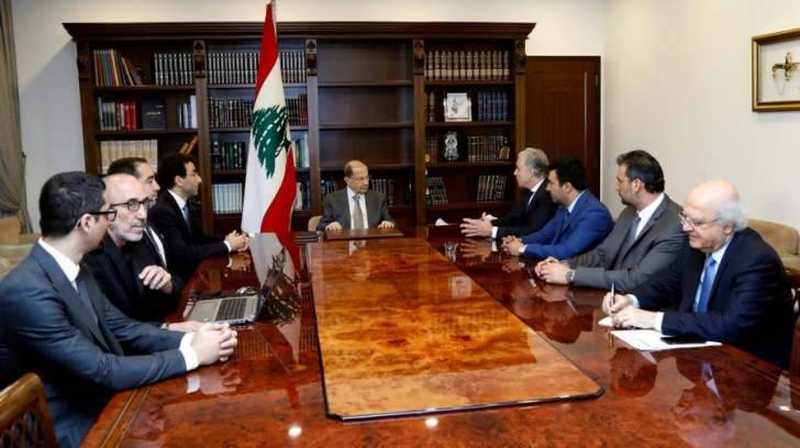الرئيس عون اطلع على مخطط تطوير المنطقة من الاوتوستراد فوروم دي بيروت حتى شارل حلو