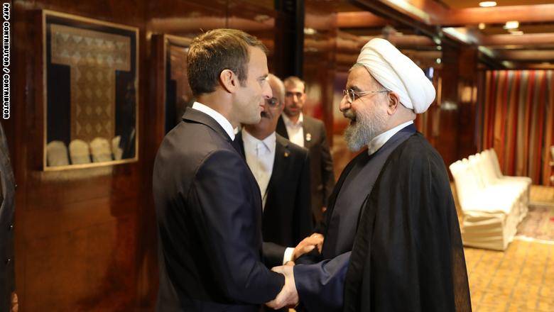 روحاني لماكرون: الاتفاق النووي الإيراني غير قابل للنقاش