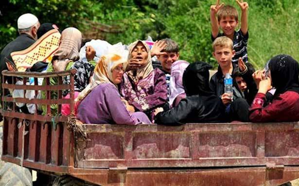 عودة نازحين سوريين من شبعا الى بيت جن الآمنة نموذج