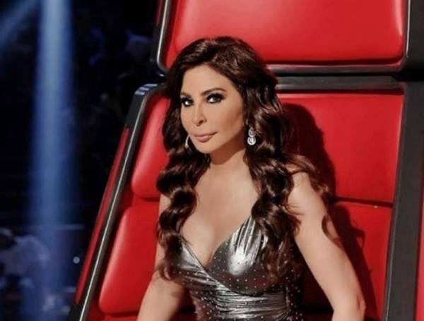 بالصورة.. مشترك "ذا فويس" يستولي على ثياب إليسا ويطل بها