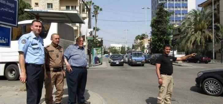 شرطة بلدية صيدا تنتشر في ساحات وشوارع المدينة