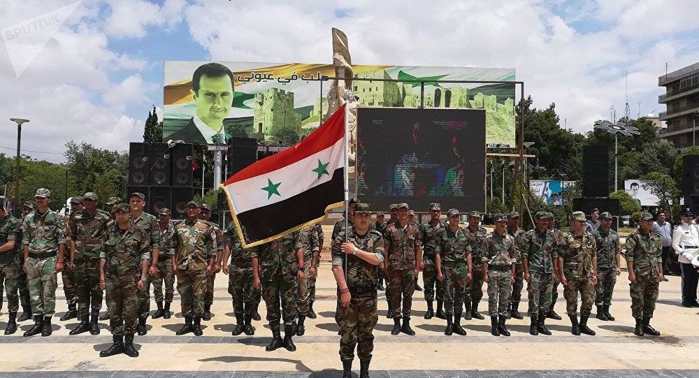 بالصور... حلب تحتفل بيوم النصر في ساحتها الرئيسية