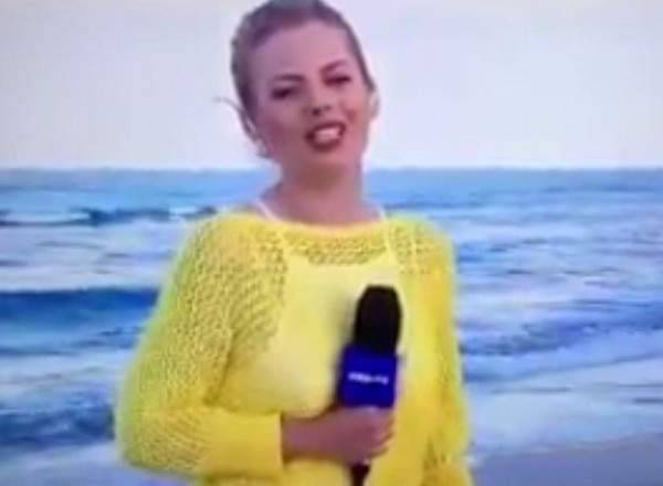 بالفيديو والصور.. تتعاطى المخدرات خلال تقرير على الهواء..