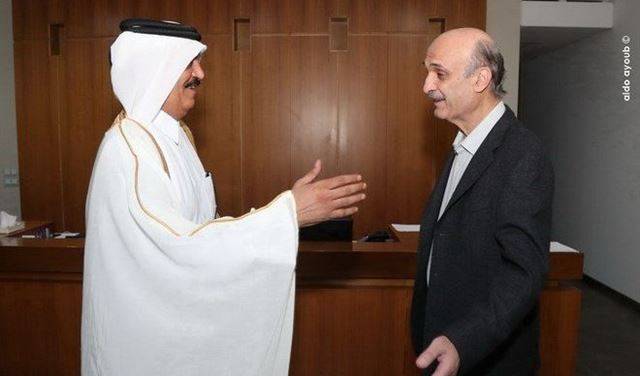 هذا ما قاله  السفير القطري بعد لقائه جعجع