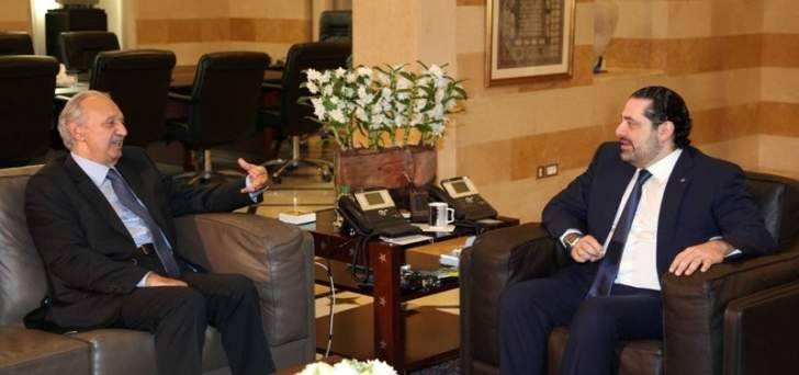 الحريري عرض الأوضاع العامة مع الصفدي في بيت الوسط