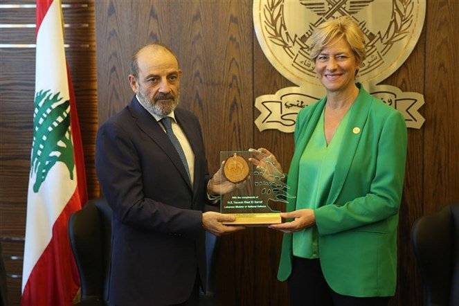 الصرّاف تحدث عن اهمية التعاون بين لبنان وايطاليا  في لقاء مع نظيرته الإيطالية