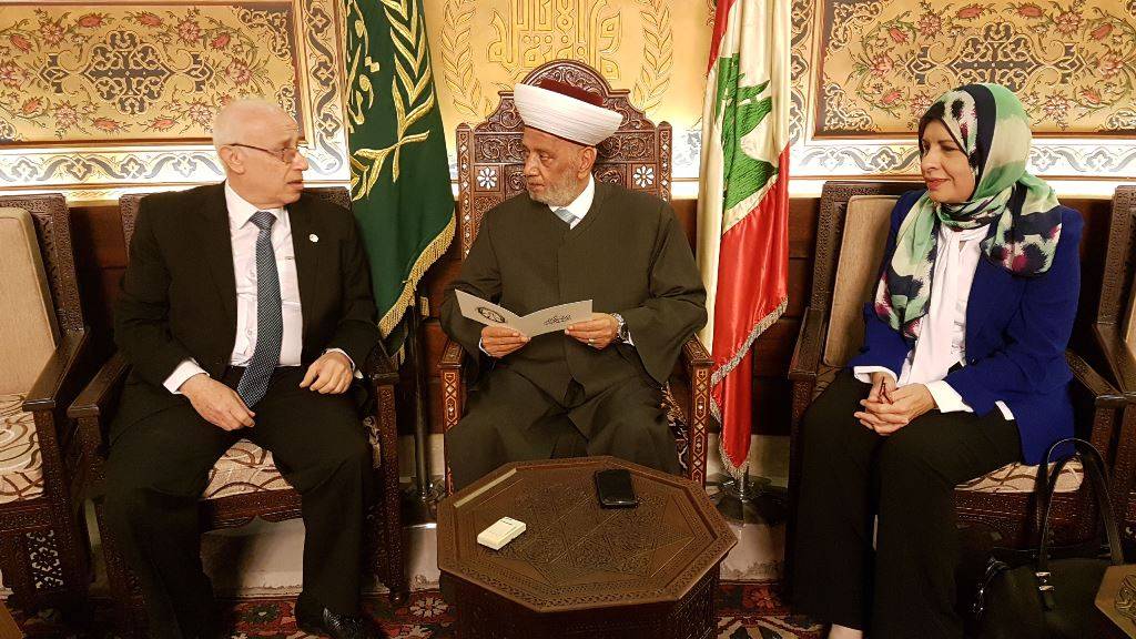 دريان استقبل وفودا مهنئة بشهر رمضان
