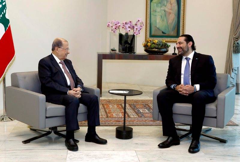 عون يلتقي الحريري قبيل انعقاد جلسة مجلس الوزراء