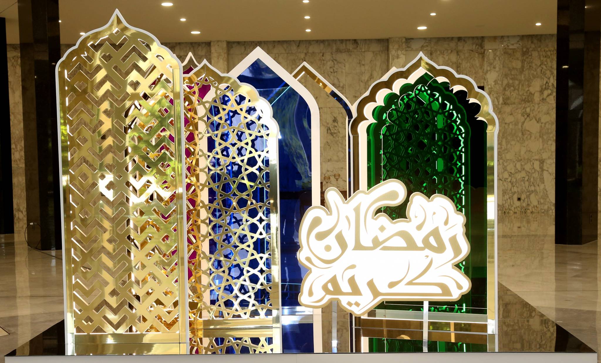 البهو الرئيسي لقصر بعبدا يزدان بحلّة رمضان