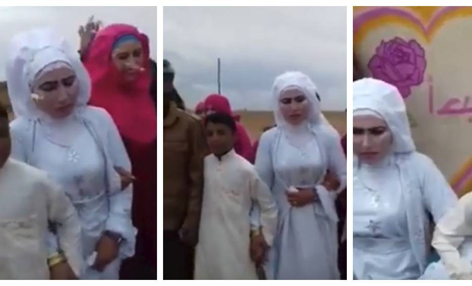 بالفيديو.. ثلاثينية تتزوج من "طفل" في سوريا وتثير جدلاً