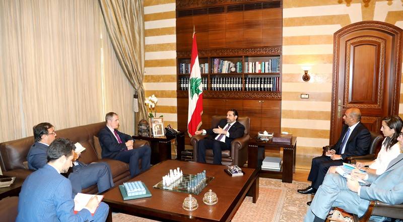 الحريري عرض وبونافون الأوضاع العامة في لبنان والمنطقة