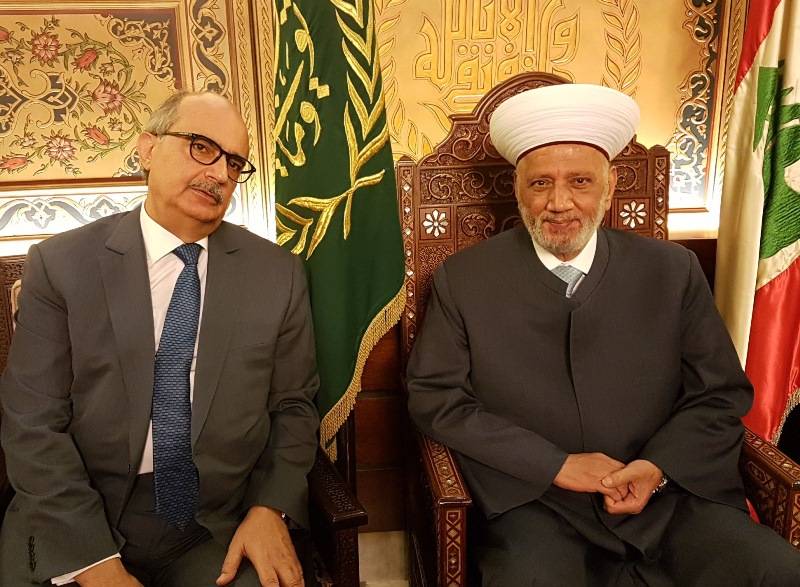 دريان استقبل نجم والمرعبي واطلع من بركة على الأوضاع في غزة