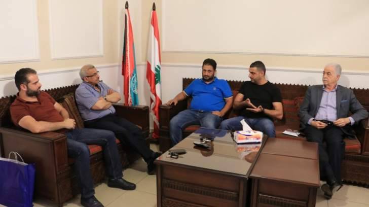 سعد عرض أوضاع صيدا مع وفد حزب سبعة