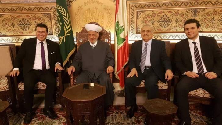المفتي دريان استقبل نور الدين عساف وعفيف كشلي وعلي الصمد