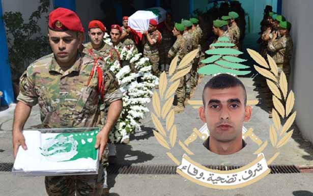 قيادة الجيش وأهالي الميناء شيّعوا الشهيد علي مصطفى