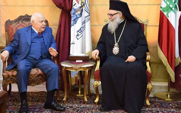 البطريرك اليازجي في فرنسا ولقاءات مع عصام فارس ومسؤولين فرنسيّين