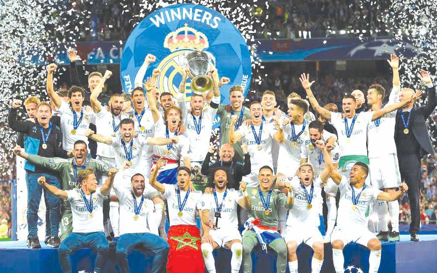 دوري أبطال أوروبا في كرة القدم : اللقب الثالث عشر لريال مدريد الاسباني