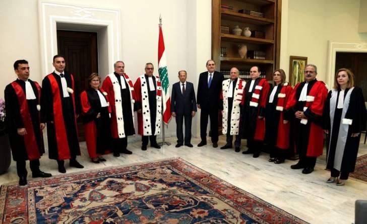 الرئيس عون لمجلس القضاء الاعلى: قسمكم امتداد لقسمي بالحفاظ على القوانين