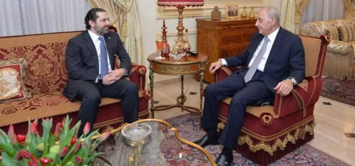 الحريري يبدأ استشاراته بلقاء بري