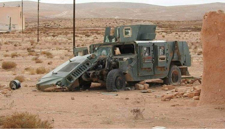بالصور… همر أمريكية تحرس مدرسة “أشبال داعش” سابقا شرق حماة