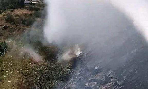 حريق يأتي على 3000 متر من أشجار الزيتون في مشحا