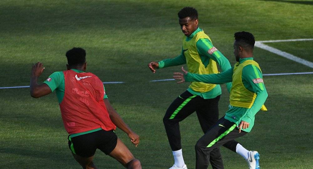 شاهد أول حصة تدريبية للمنتخب السعودي في سان بطرسبورغ