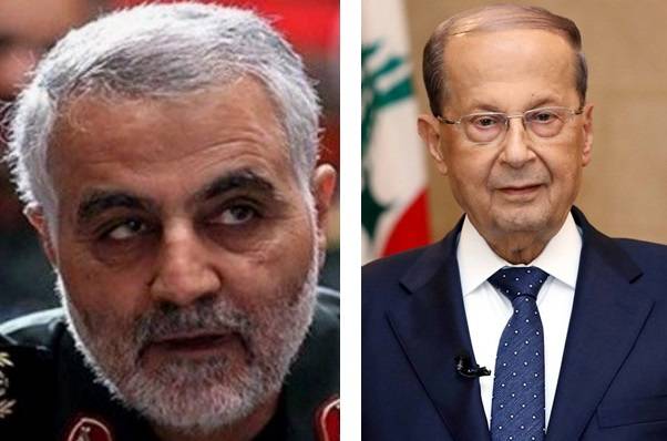 عون يوافق على الرد على تصريح اللواء قاسم سليماني