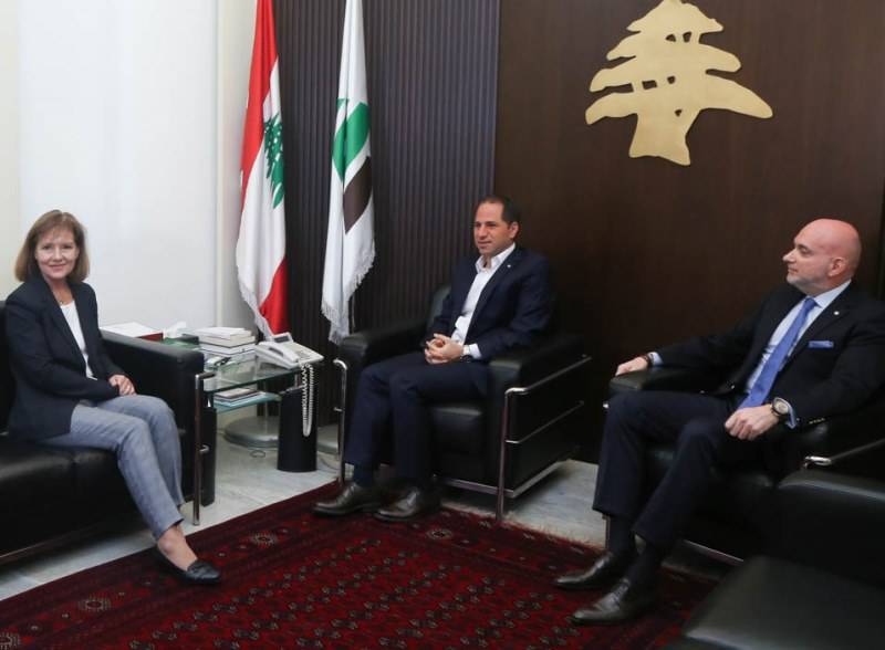 سامي الجميل التقى السفيرة الاميركية