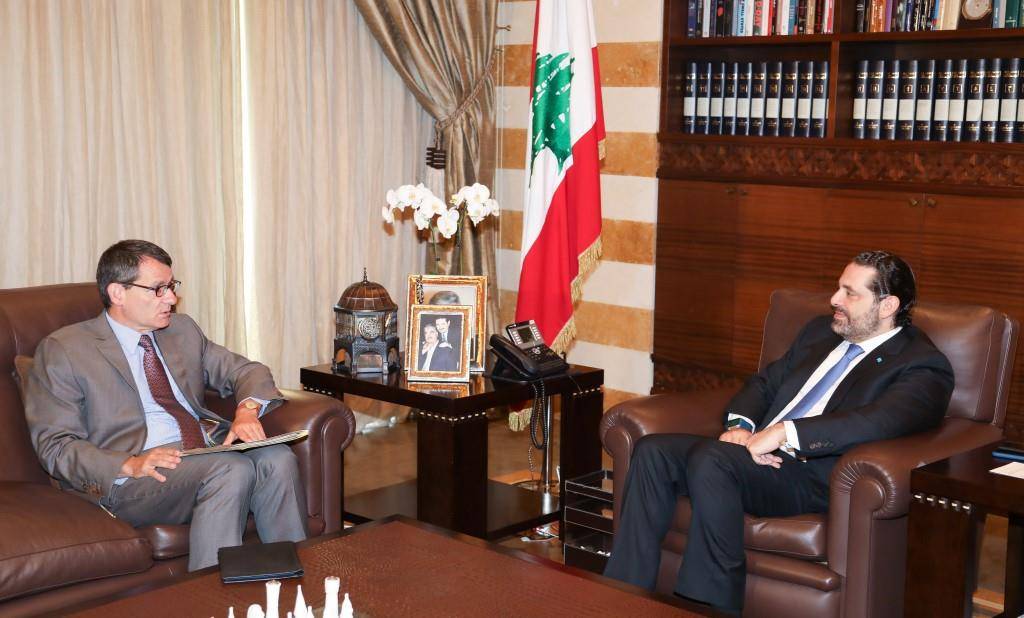 الحريري استقبل سفير المانيا وقنصل موريشيوس